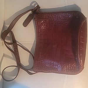 CARLOS FALCHI Embossed Leather Bag